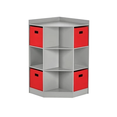 5pc Kids' Corner Cabinet Set With 4 Bins Set - RiverRidge Home 12 5pc Kids' Corner Cabinet Set With 4 Bins Set - RiverRidge Home - Image 10