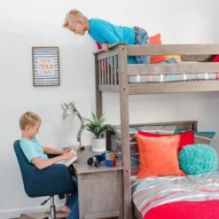 Max & Lily L-Shaped Twin Over Twin Bunk Bed With Desk -Kiddo Land Store GUEST 0b71c991 848c 4971 8dee 7145c0f331e5