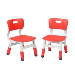 ECR4Kids Resin Classroom Chairs, Indoor Kids Seating With Adjustable Seat Height (2-Pack) -Kiddo Land Store GUEST 0ccf9d40 b82d 4cb2 9280 b53970eac571