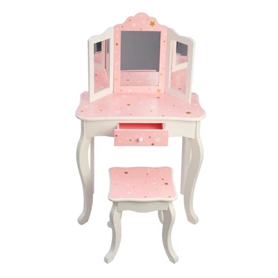 Fashion Twinkle Star Gisele Play Vanity Set Pink/White - Teamson Kids 3 Fashion Twinkle Star Gisele Play Vanity Set Pink/White - Teamson Kids
