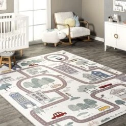 NuLOOM Chalea Kids Town Machine Washable Area Rug -Kiddo Land Store GUEST 0fad8ec4 7586 4e14 949e 975373987373