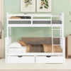 Twin Over Full Bunk Bed With Ladders And Two Storage Drawers-ModernLuxe -Kiddo Land Store GUEST 101dc194 86d6 4c7b 95d1 b5cb48d8b9c2