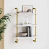 Theo Floating Shelf Gold/White - Nathan James -Kiddo Land Store GUEST 110eec16 0828 4e37 a1b2 50b460b4719c