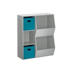 3pc Kids' Floor Cabinet With 2 Bins Set - RiverRidge Home -Kiddo Land Store GUEST 1384679d 978e 46ac 9ea4 f81f200b3ccb