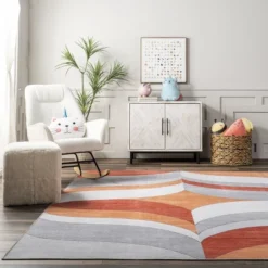 NuLOOM Ilana Retro Machine Washable Kids Area Rug -Kiddo Land Store GUEST 1fe65de4 eaf0 4d72 8449 a516a043c942