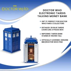 Seven20 Doctor Who Electronic TARDIS Talking Money Bank -Kiddo Land Store GUEST 244d069d 1cc6 4a7b 987e e0a3db6ef310