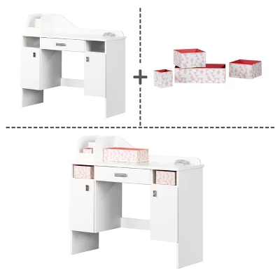 Tiara Makeup Desk Pure White - South Shore 10 Tiara Makeup Desk Pure White - South Shore - Image 8