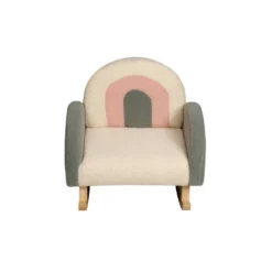 Upholstered Rocking Chair White/Pink/Gray - Gift Mark -Kiddo Land Store GUEST 24dc48c0 439a 4fed 8852 f27e5b8d7859