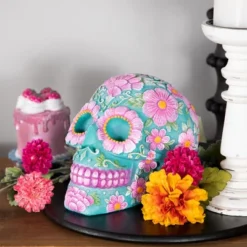 Northlight 7.75" Blue And Pink Day Of The Dead Skull Coin Bank 15 Northlight 7.75" Blue And Pink Day Of The Dead Skull Coin Bank -Kiddo Land Store GUEST 255ad5c4 cf22 44c4 a3a7 453ccfcc8341