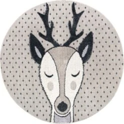 Éléanor Deer Kids Tasseled Area Rug -Kiddo Land Store GUEST 25a79903 823d 440b a765 b68c3d7096af