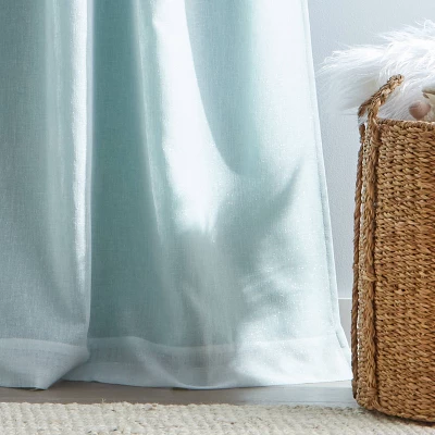 2pk 63" Cleo Poletop Curtains Lined Pale - Dream Factory 6 2pk 63" Cleo Poletop Curtains Lined Pale - Dream Factory - Image 4