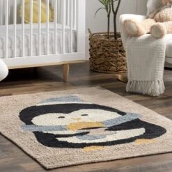 NuLOOM Mosby Penguin Machine Washable Kids Area Rug 16 NuLOOM Mosby Penguin Machine Washable Kids Area Rug -Kiddo Land Store GUEST 26e2a09b c868 466e b213 264d3837b339