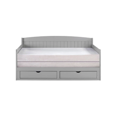 King Harmony Daybed With Conversion Dove Gray - Alaterre Furniture 4 King Harmony Daybed With Conversion Dove Gray - Alaterre Furniture - Image 2