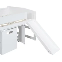 Low Study Loft Bed With Rolling Portable Desk And Chair - ModernLuxe -Kiddo Land Store GUEST 307b4e41 ef8f 4930 a7c9 ac282732ad85