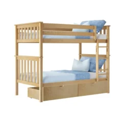 Max & Lily Twin Over Twin Bunk Bed With Under Bed Storage Drawers -Kiddo Land Store GUEST 33255651 2298 49f7 828c 4c0a13f81c89