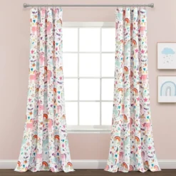 84"x52" Set Of 2 Unicorn Heart Window Curtain Panels - Lush Décor -Kiddo Land Store GUEST 340f3724 ea15 4249 8604 edf344482ae7