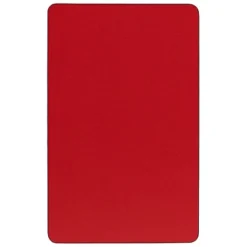 Emma And Oliver Mobile 30x72 Red HP Laminate Adjustable Activity Table