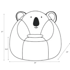 Koala Kids' Bean Bag Chair - Pillowfort™ 11 Koala Kids' Bean Bag Chair - Pillowfort™ -Kiddo Land Store GUEST 3688780a 0be5 40a4 b824 d6f306089e25