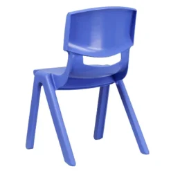 Flash Furniture 4 Pack Blue Plastic Stackable School Chair With 15.5'' Seat Height 16 Flash Furniture 4 Pack Blue Plastic Stackable School Chair With 15.5'' Seat Height -Kiddo Land Store GUEST 39c56bd6 b60e 448f b48a 72828cf84aa2
