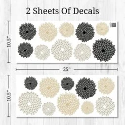 Zinnias Wall Decor - Decalcomania -Kiddo Land Store GUEST 3a15f341 1551 4b24 82a4 6ad1ff0007a5