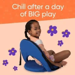 Comfortable 5-Position Folding Chair With Carrying Strap, For Kids And Adults