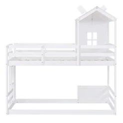 Twin Over Twin Bunk Bed With Roof, Window, Guardrails And Ladder - ModernLuxe 16 Twin Over Twin Bunk Bed With Roof, Window, Guardrails And Ladder - ModernLuxe -Kiddo Land Store GUEST 3cdce7a8 2ac6 4b39 a78f 82d347ca0749