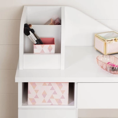 Tiara Makeup Desk Pure White - South Shore 6 Tiara Makeup Desk Pure White - South Shore - Image 4