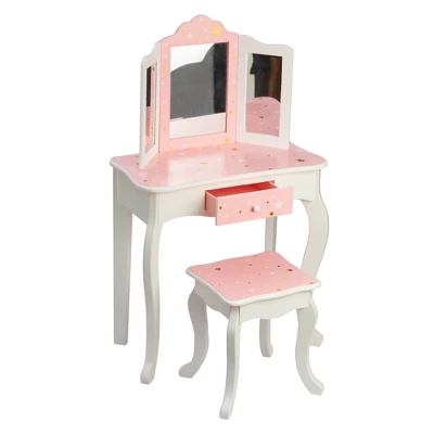 Fashion Twinkle Star Gisele Play Vanity Set Pink/White - Teamson Kids 4 Fashion Twinkle Star Gisele Play Vanity Set Pink/White - Teamson Kids - Image 2