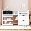 Twin Size Low Loft Bed With Rolling Desk, Shelves And Drawers - ModernLuxe -Kiddo Land Store GUEST 4135bd79 4995 4b08 930e 72a2292cebd7