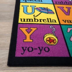 World Rug Gallery Kids Educational Learning Alphabet Non Slip Area Rug -Kiddo Land Store GUEST 44788595 4c36 4a36 81c4 06e7bb3d1b9e