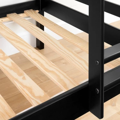Twin Fakto Solid Wood Bunk Beds Matte Black - South Shore 6 Twin Fakto Solid Wood Bunk Beds Matte Black - South Shore - Image 4