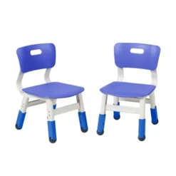 ECR4Kids Resin Classroom Chairs, Indoor Kids Seating With Adjustable Seat Height (2-Pack) -Kiddo Land Store GUEST 47a398c4 8895 46ba 96b1 bab286ab93b8