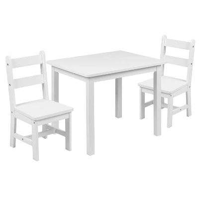 Flash Furniture Kids Solid Hardwood Table And Chair Set For Playroom, Bedroom, Kitchen - 3 Piece Set 18 Flash Furniture Kids Solid Hardwood Table And Chair Set For Playroom, Bedroom, Kitchen - 3 Piece Set - Image 16