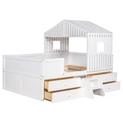 Full Size House Low Loft Bed With Four Drawers-ModernLuxe -Kiddo Land Store GUEST 4f082fc9 b454 4489 bb7a 27cae92cdca0