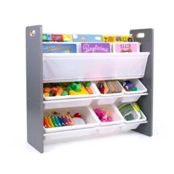 Read N Play 6 Bin Organizer & 2 Tier Bookrack White - Humble Crew -Kiddo Land Store GUEST 552e0e29 3cd9 4430 a133 836a33de74b5