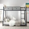 Twin Over Full Metal Floor Bunk Bed With Ladder-ModernLuxe -Kiddo Land Store GUEST 5597bbc9 0e49 43cd a1fa bf3a3d630a45