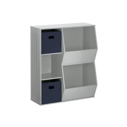 3pc Kids' Floor Cabinet With 2 Bins Set - RiverRidge Home -Kiddo Land Store GUEST 56355db0 e9aa 4bfc 8488 62359981926f
