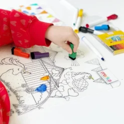 Merka Kids Toddler Essentials Coloring Placemats For Kids, Set Of 4 Mats With 7 Markers Jungle Space Sea Unicorns 8 Merka Kids Toddler Essentials Coloring Placemats For Kids, Set Of 4 Mats With 7 Markers Jungle Space Sea Unicorns -Kiddo Land Store GUEST 56ecac5d 8086 4d13 a9e6 b1e021b9065c