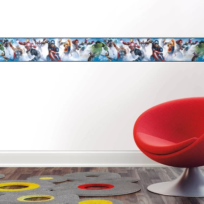 Avengers Peel And Stick Border - RoomMates 3 Avengers Peel And Stick Border - RoomMates