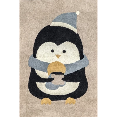 NuLOOM Mosby Penguin Machine Washable Kids Area Rug 10 NuLOOM Mosby Penguin Machine Washable Kids Area Rug - Image 8