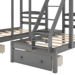 Full Over Twin & Twin Bunk Bed, Gray - ModernLuxe 17 Full Over Twin & Twin Bunk Bed, Gray - ModernLuxe -Kiddo Land Store GUEST 5ed0ba04 f35b 4530 9ae5 5d4bc1becf89