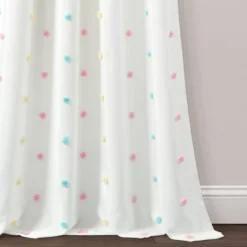 42"x84" Kids' Rainbow Tufted Dot Single Window Curtain Panel - Lush Décor -Kiddo Land Store GUEST 6057f04e 0ec0 4efb 81c5 b9d41c24ecf3