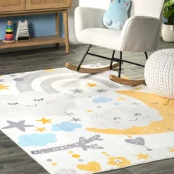 NuLOOM Sweet Dreams Machine Washable Kids Area Rug -Kiddo Land Store GUEST 6491df4f 77f7 4ff9 a445 c0ee6173562e