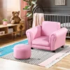 Qaba Kids Sofa Set With Footstool, Upholstered Children Armchair For Kids 18M+, Baby Sofa For Playroom, Bedroom, Nursery Room -Kiddo Land Store GUEST 68f68b11 7f3b 40a8 911e d50793a5da0a