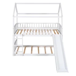 House Shape Twin Over Twin Bunk Bed With Slide - ModernLuxe -Kiddo Land Store GUEST 6c47ae3b 350a 4d05 bb88 830c4f8ff5a4