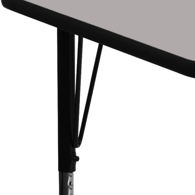 Emma And Oliver 24x60 Rectangle HP Laminate Adjustable Activity Table 6 Emma And Oliver 24x60 Rectangle HP Laminate Adjustable Activity Table - Image 4