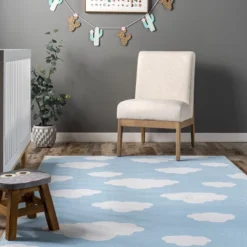 NuLOOM Lilia Machine Washable Kids Cloud Area Rug -Kiddo Land Store GUEST 6fa1f6ff 84d9 4d33 9ee1 7098e9eb54fc