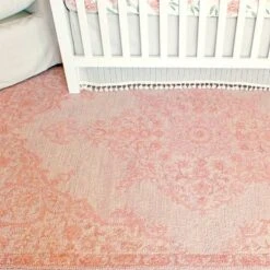 Crane Baby 5' X 7' Hand-Tufted Wool Medallion Rug - Parker Rose -Kiddo Land Store GUEST 70433408 01ae 4626 868a 1be01e7238a5