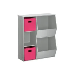 3pc Kids' Floor Cabinet With 2 Bins Set - RiverRidge Home -Kiddo Land Store GUEST 72874a3b c07f 4b8c a8b5 3a34326aa435