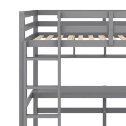 Twin Size Loft Bed With Desk, Shelves, And Ladder-ModernLuxe -Kiddo Land Store GUEST 72c5b208 9e27 4783 88ea 6ca9eea40212